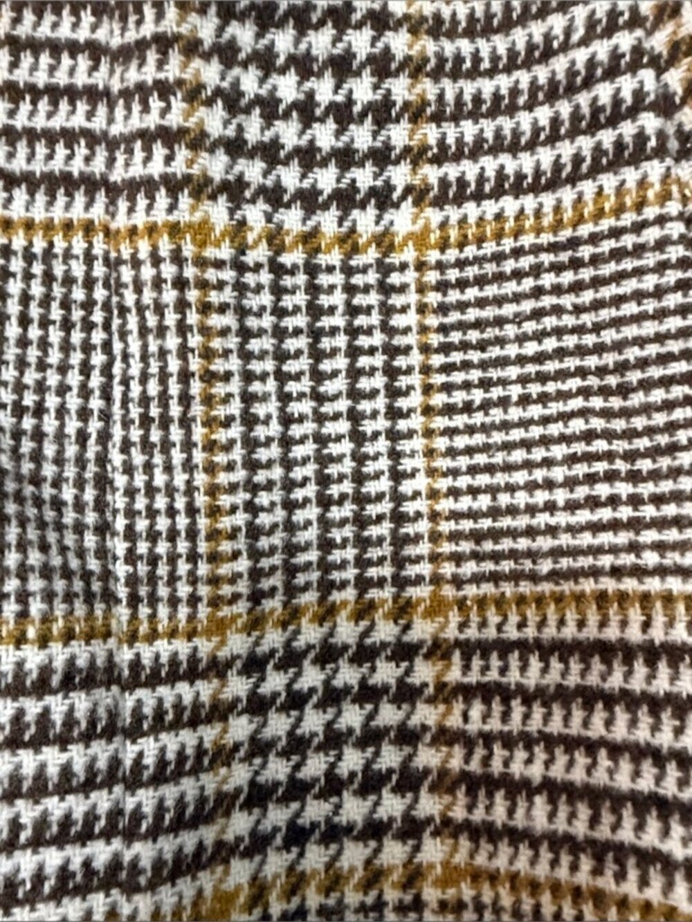 Brown and Yellow Plaid Mini Skirt - Picture 2 of 3